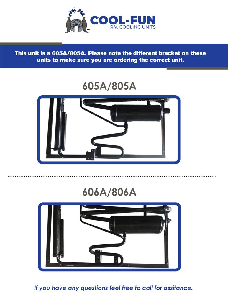 RM3861, RM3862, RM3863, RM3864 Dometic Cooling Units STORE RV COOLING UNITS